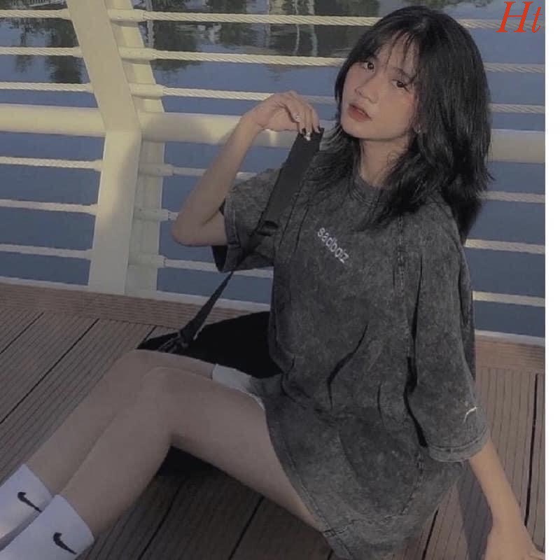 Áo loang sadboi màu loang đen mài siêu chất ❤️ áo form to rộng nam nữ đều mặc được