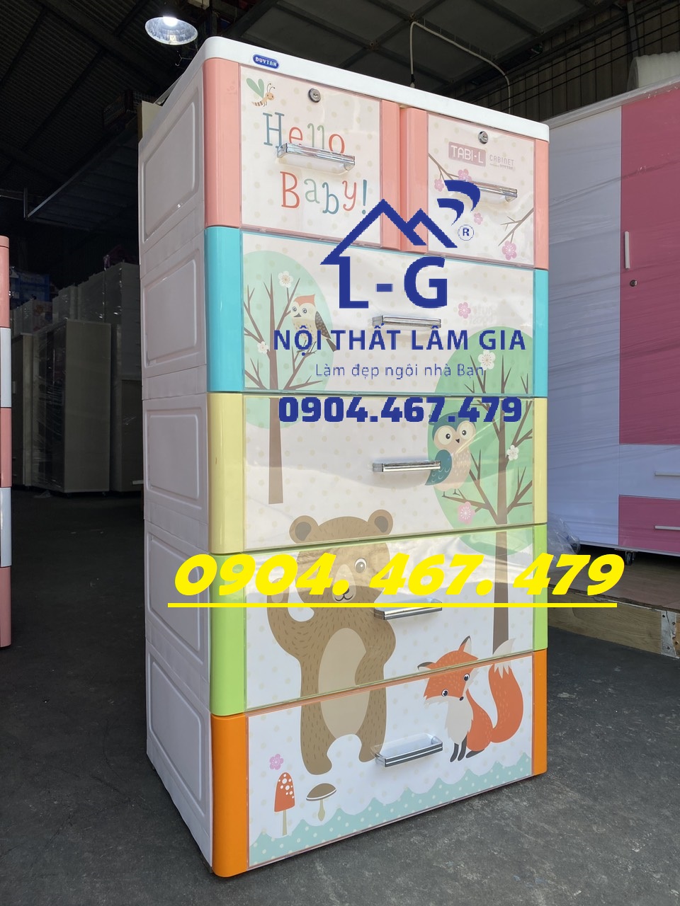 Tủ nhựa duy tân 5 tầng 6 ngăn - giao hàng hỏa tốc trong 2h