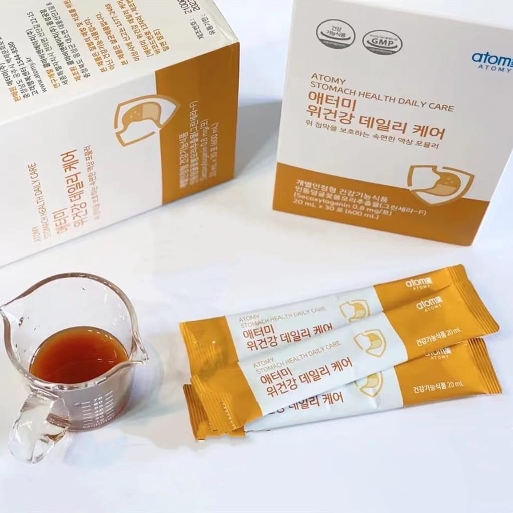 Solution for Healing Gastric Mucosal Ulcers, Relieving Stomach Pain, and Eliminating Heartburn with Honeysuckle Bud Extract and Honey (20ml X 30 Packets) - Atomy Stomach Health Daily Care - Daily Care for Stomach Health - Daily Care for Stomach Health Ato