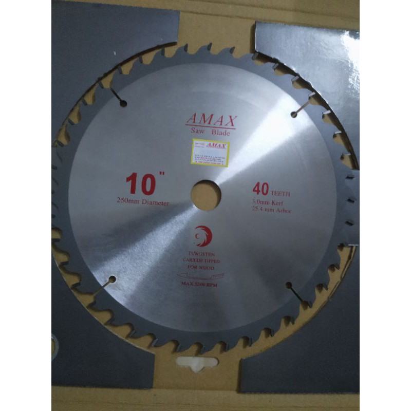 Lưỡi Cắt Gỗ Amax 250 Loại 40 Răng