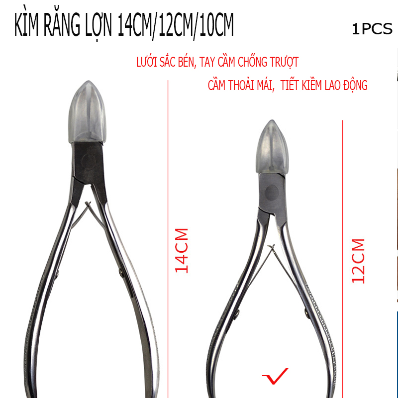 12cm Kìm bấm nanh dùng cho cắt răng lợn Kìm cất móng thép không gỉ không gỉ sét
