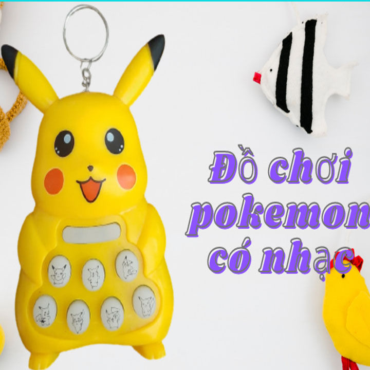 Đồ chơi pokemon có nhạc cho bé phát triển phản xạ - Đồ chơi cho trẻ em từ 3 tuổi trở lên - Quà tặng sinh nhật cho bé trai , bé gái cute