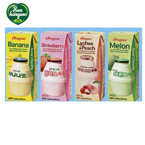 1 Hộp Sữa Trái Cây Binggrae Hàn Quốc