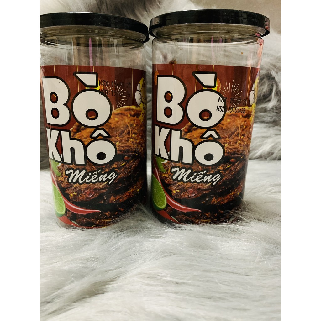 Khô bò miếng loại 1 siêu ngon - Thịt bò chuẩn 100% - hũ 250g tiện dụng - đồ ăn vặt giao hàng hỏa tốc