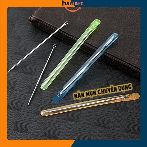 Cây Nặn Mụn Trứng Cá 2 Đầu Que Nặn Mụn Inox Tiện Lợi