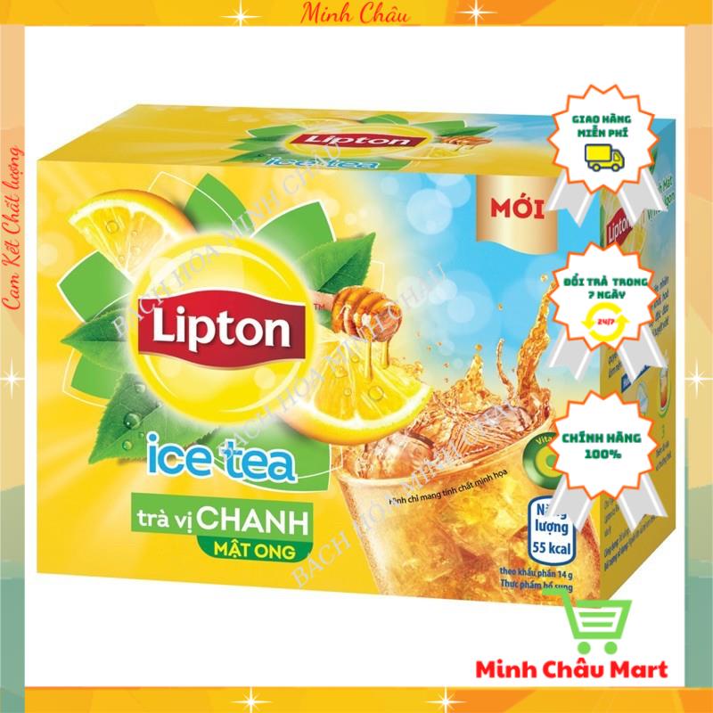 Trà lipton ice tea vị chanh mật ong - đào 224g