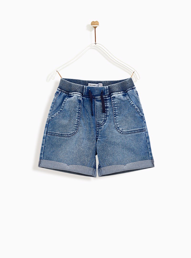 Quần short bé trai m.d.k rib elastic waistband bermuda m.d.k - năng động, cá tính
