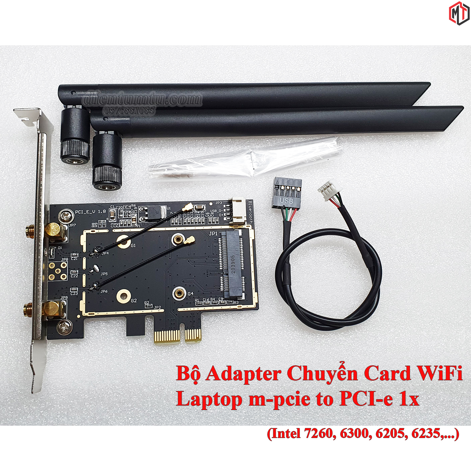 Adapter Chuyển Card WiFi Laptop Thành Card WiFi Máy Bàn