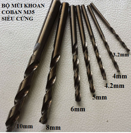 Bộ mũi khoan M35 siêu cứng khoan inox,sắt,kim loại