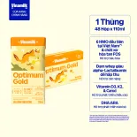 Thùng 48 hộp sữa bột pha sẵn Vinamilk Optimum Gold 110ml - Sữa nước hỗ trợ phát triển toàn diện, chất lượng quốc tế (Sữa dành cho trẻ em trên 1 tuổi)