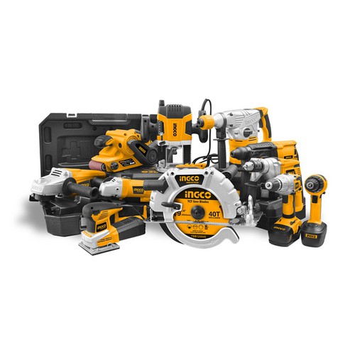 Bộ 8 mũi khoan bê tông đuôi trơn ingco akd3081