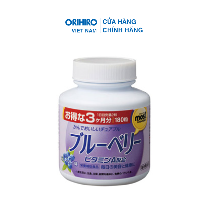 Viên Nhai Orihiro 180 Viên Giúp Bổ Sung Sắt Và Acid Folic Cho Cơ Thể
