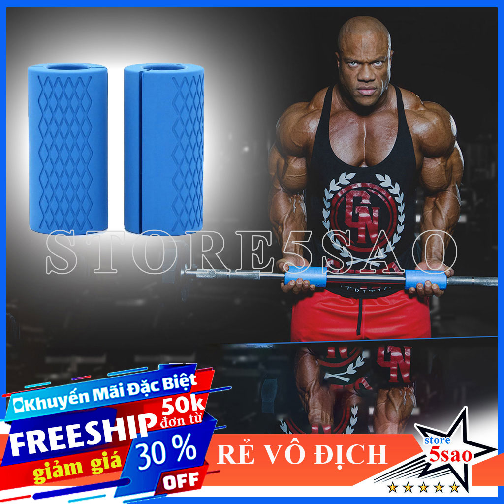 Tay nắm cao su Fat Gripz tập gym ⭐new 2021⭐Đệm lót tay cao su tập gym tập luyện vật tay thể hình hiệu quả
