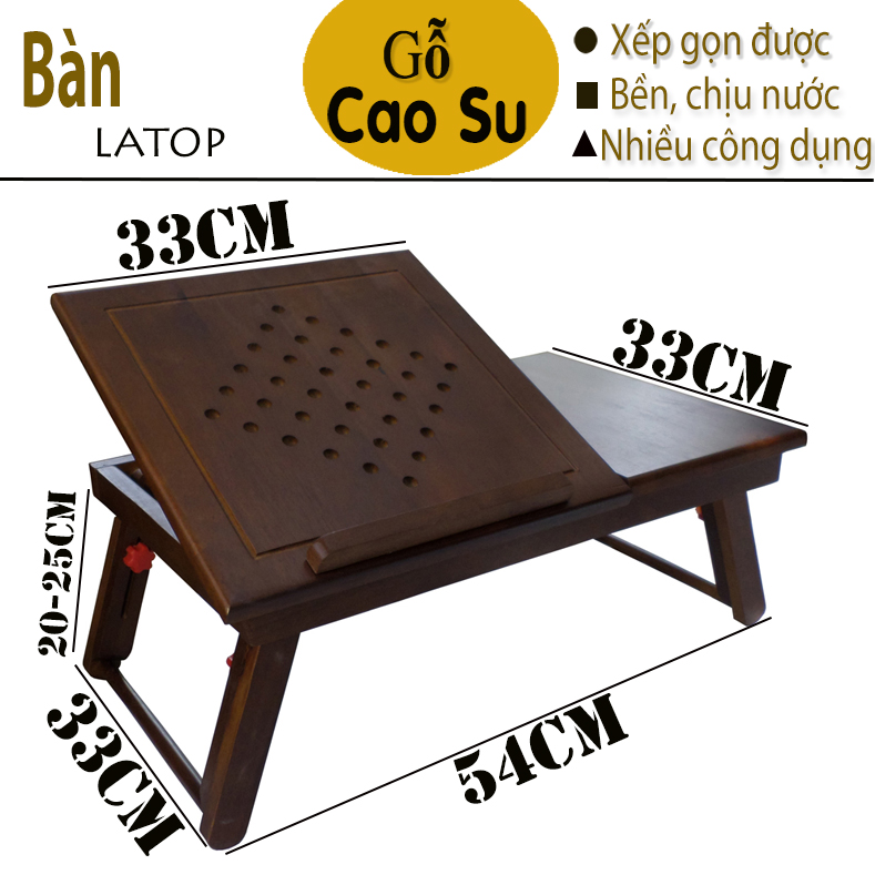 [HCM]Bàn để laptop bằng gỗ (Màu nâu)