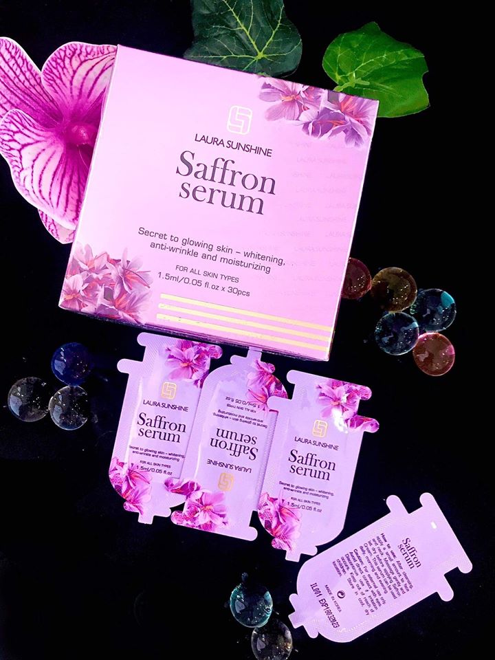 [HCM]5 Túi Serum Nhụy Hoa Nghệ Tây Mini (5 Túi X 1.5ml) Saffron Serum Laura Sunshine Nhật Kim Anh