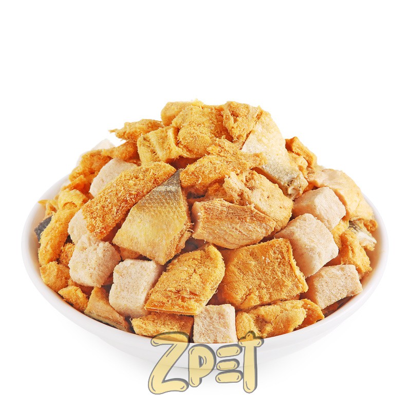 Thức ăn cá hồi sấy ca cấp dành cho chó mèo
