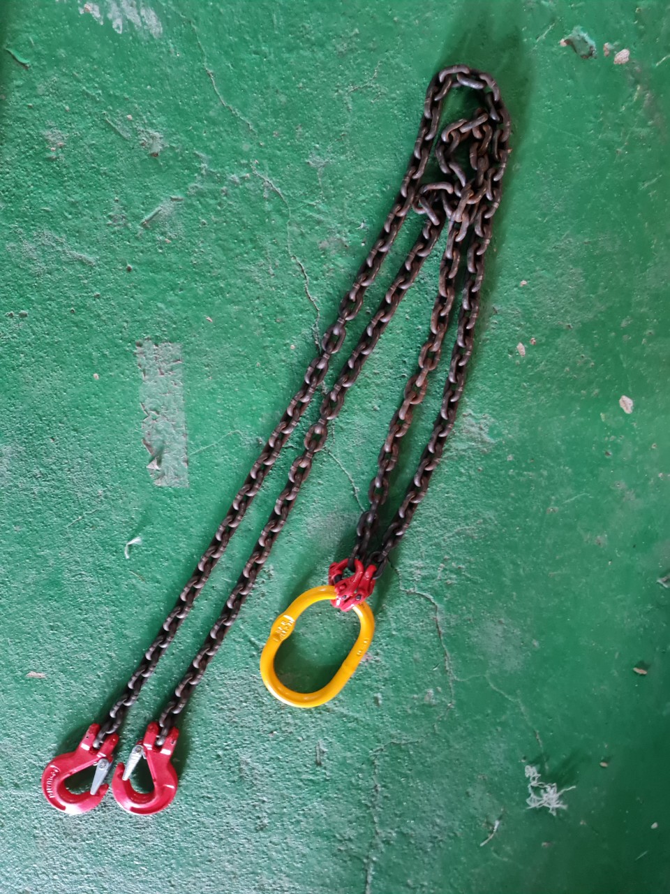 Sling xích cẩu hàng 2 chân, 3 chân, 4 chân - Sling xích 8mm tải 1 tấn