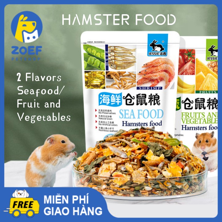 ZOEF Thức Ăn Cho Hamster Thức Ăn Cho Hamster Hải Sản Và Rau Hương Vị Thức Ăn Cho Hamster 400g LI0282