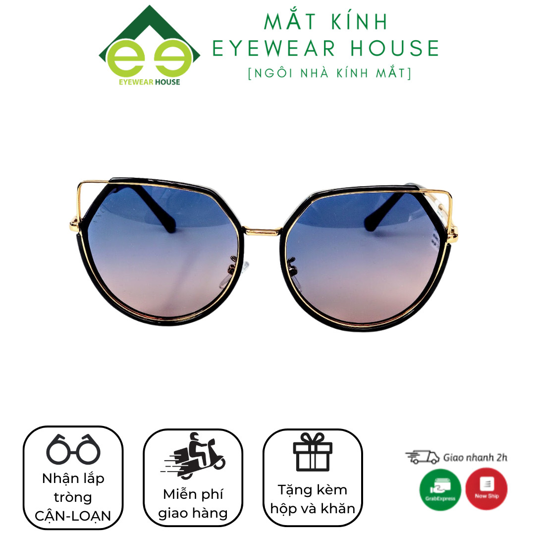 Gọng kính mát mắt mèo Thời trang độc lạ Chống tia UV400