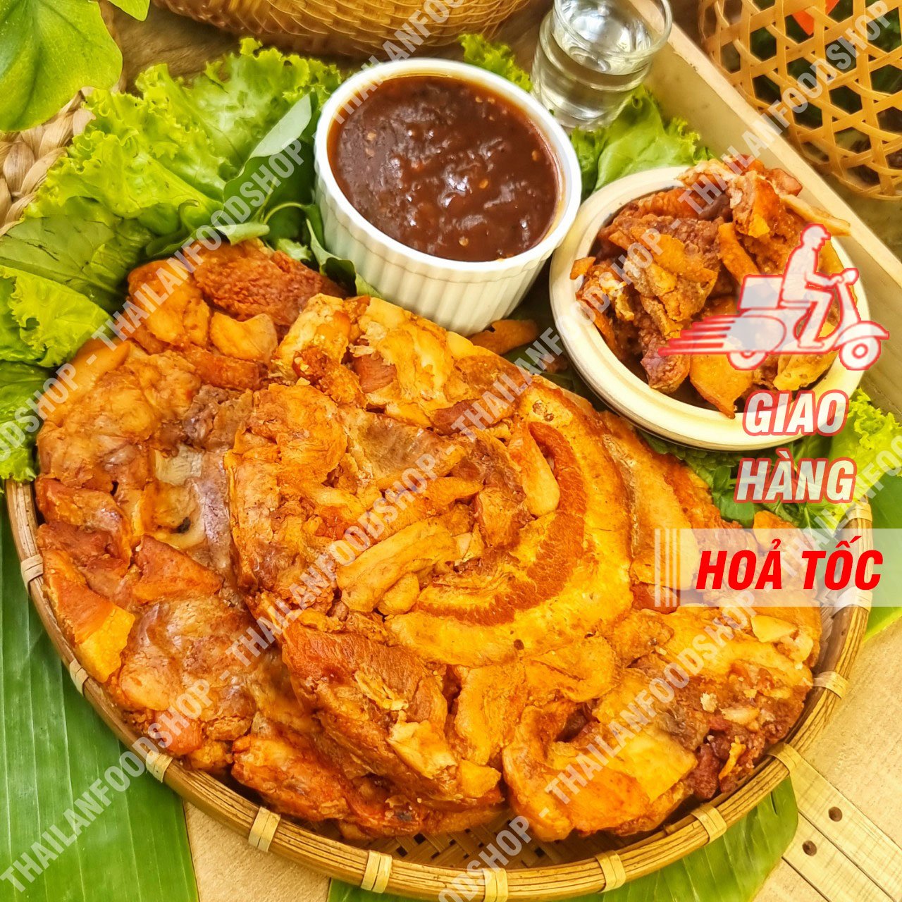 Tóp mỡ chấm mắm me siêu tiện lợi và thơm ngon - túi 300gr
