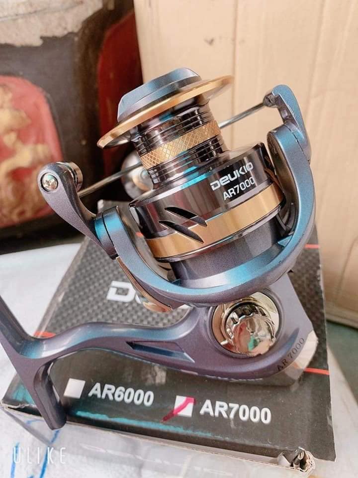 Máy Câu Cá kim loại Deukio AR 2000 - AR 7000- máy câu lure, máy câu đứng máy câu cá