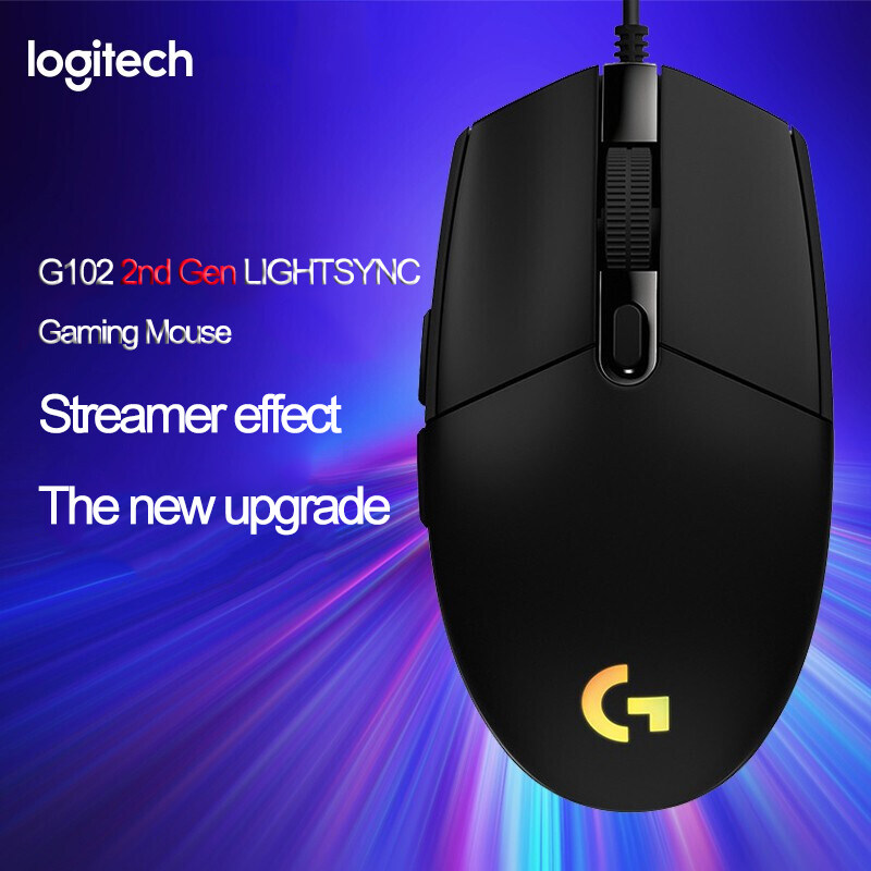 Chuột logitech gaming g102 bản nâng cấp - 8000dpi bảo hành 12 tháng - phân phối chính thức