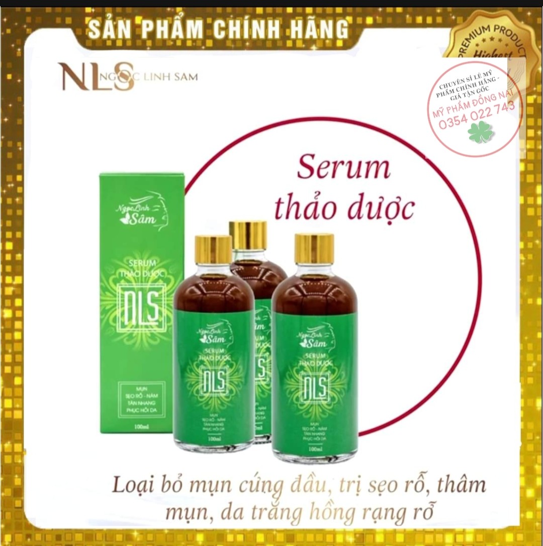 Ngọc Linh Sâm _ serum cao cấp sạch mụn sẹo rỗ nám tái tạo phục hồi da