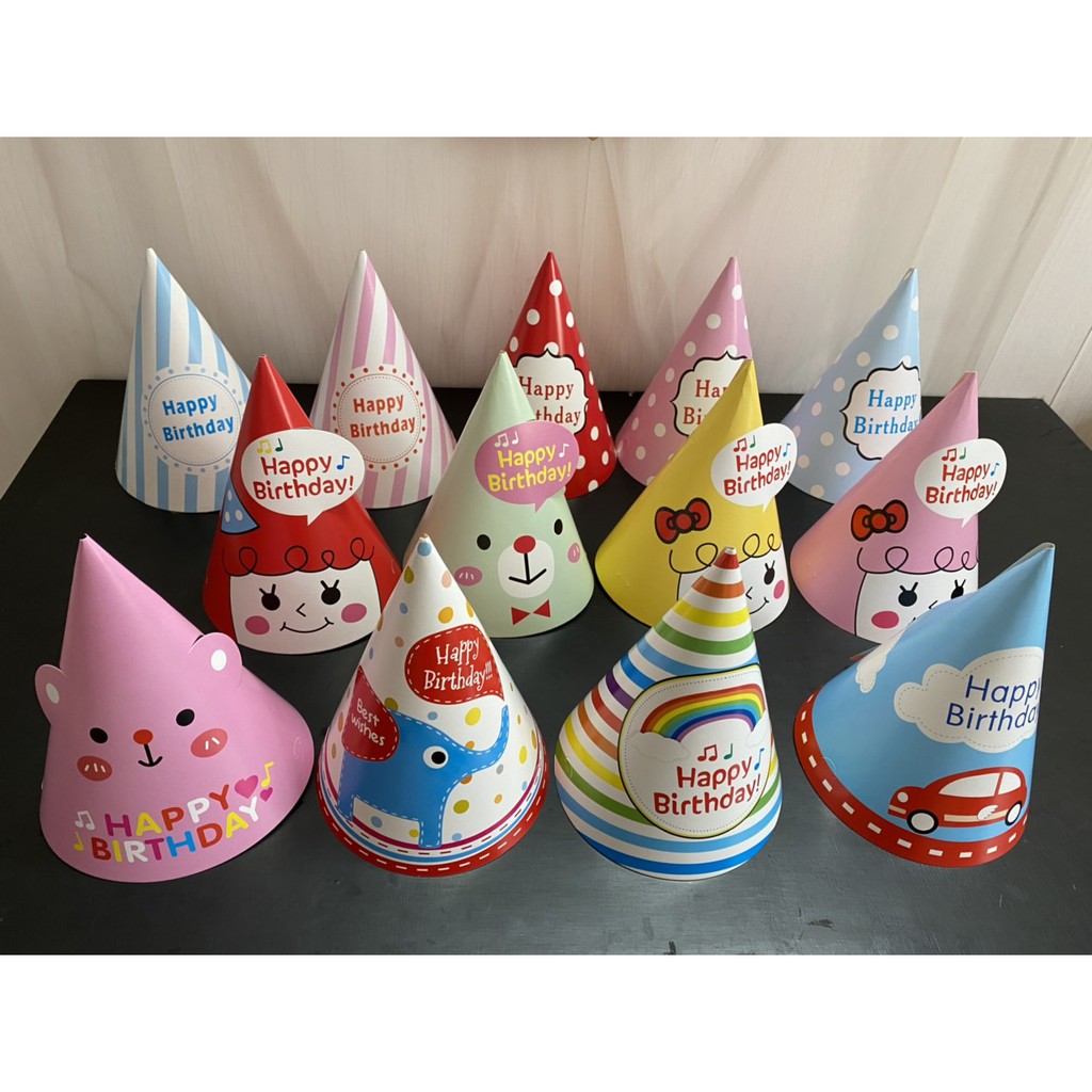 set 2/ set 5 mũ sinh nhật giấy- Nón Sinh Nhật giá rẻ