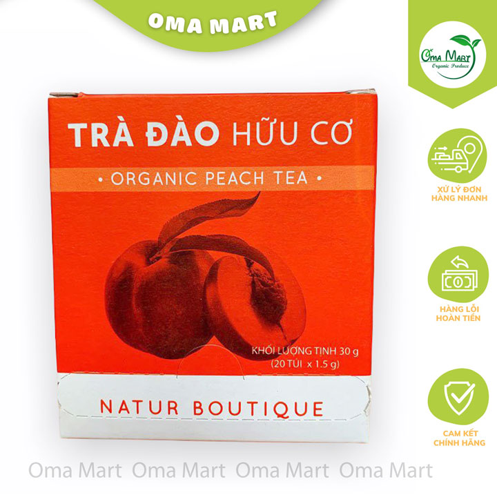 Trà đào hữu cơ Fito