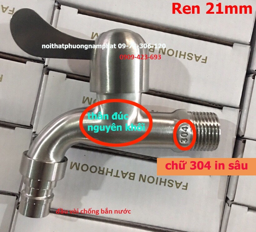 [HCM][GIÁ HỦY DIỆT VÒI NƯỚC  MẠNH] Vòi Xả Nước Hành Lang VÒI MÁY GIẶT INOX 304 F8001 VÒI HỒ inox 304 chống han rỉ rumine