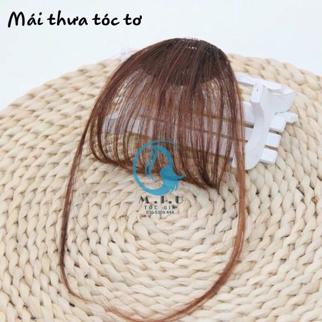 tóc giả nữ, tóc mái thưa, tóc mái giả, mái thưa tóc tơ