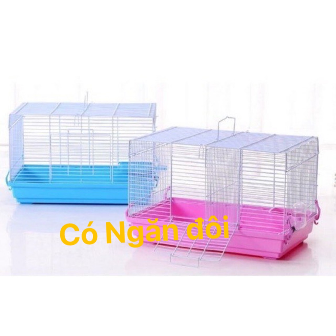 Lồng size đại NGĂN ĐÔI cho sócthỏbọnhímhamster có phụ kiện.