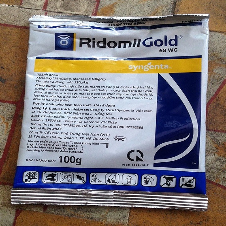 Chế phẩm trừ nấm bệnh Ridomil Gold 68WG gói 100g
