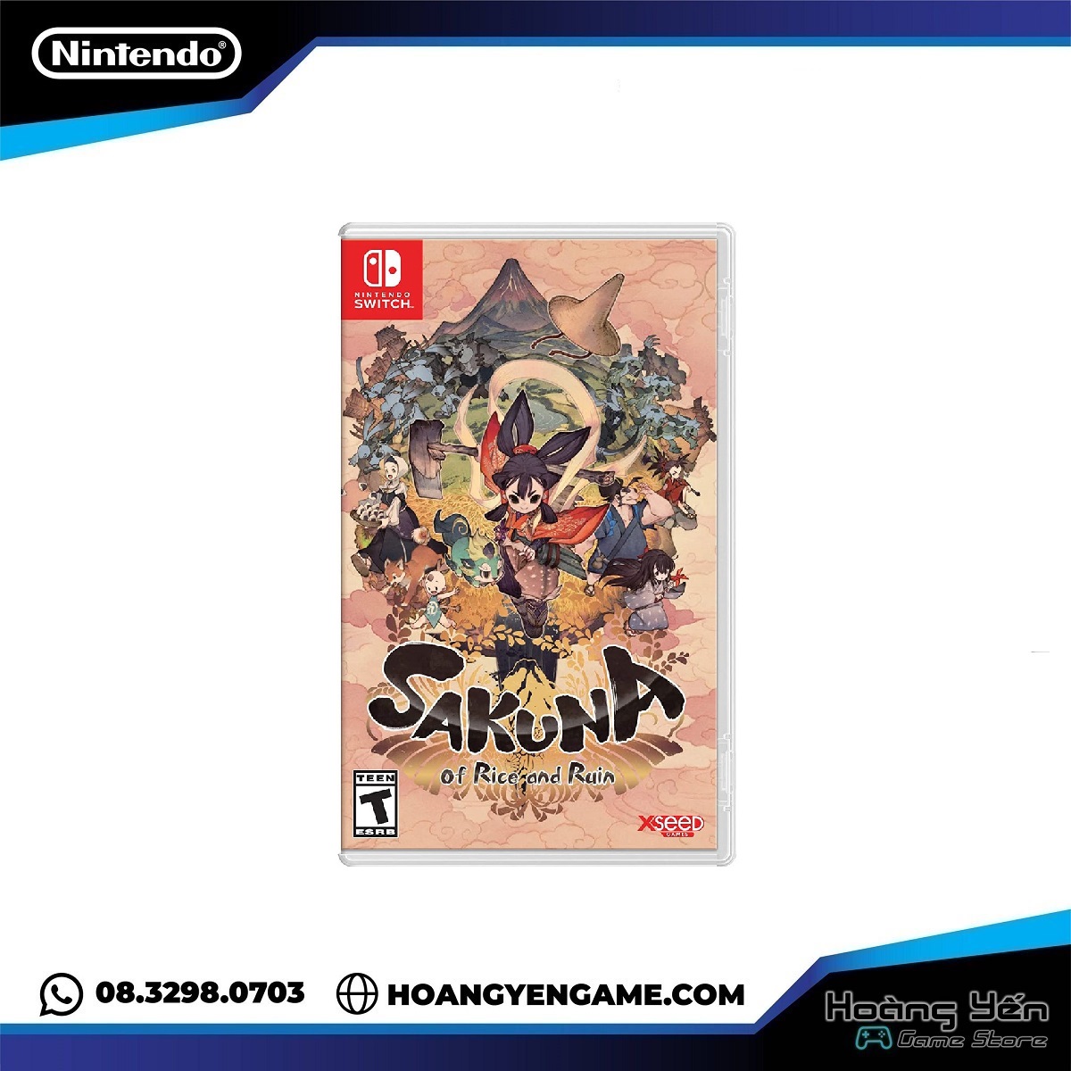[HCM]Thẻ game Sakuna OF Rice And Run Nintendo Swicth