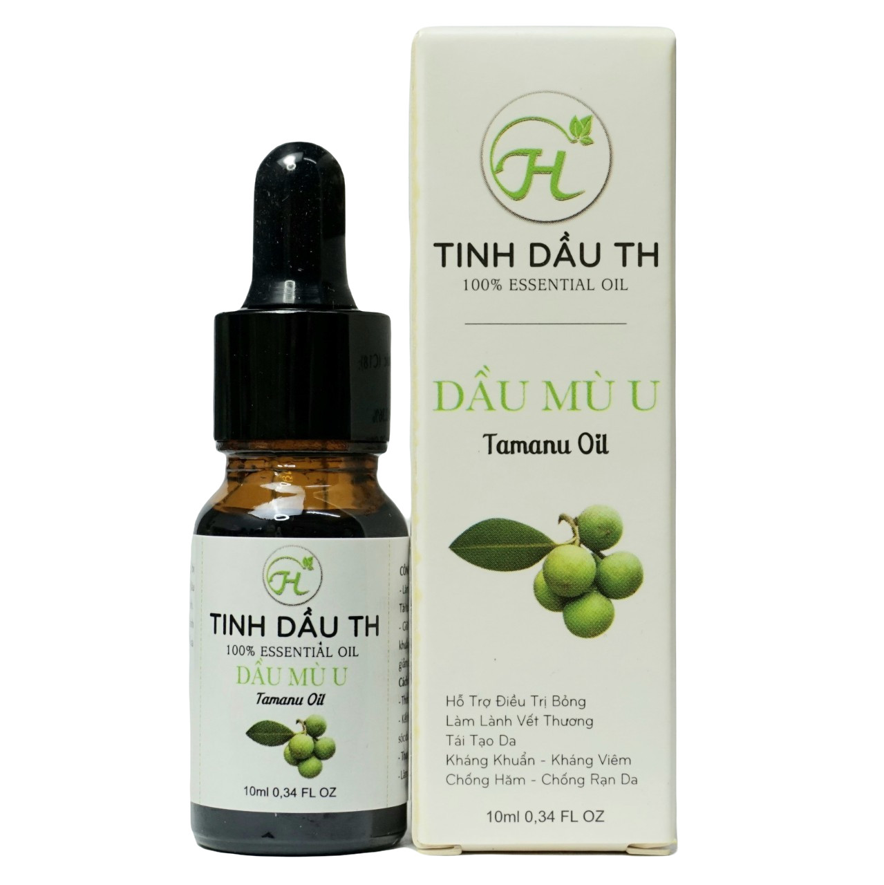 Dầu mù u TH 10ml nguyên chất- Giúp mờ sẹo, làm mềm và mượt da