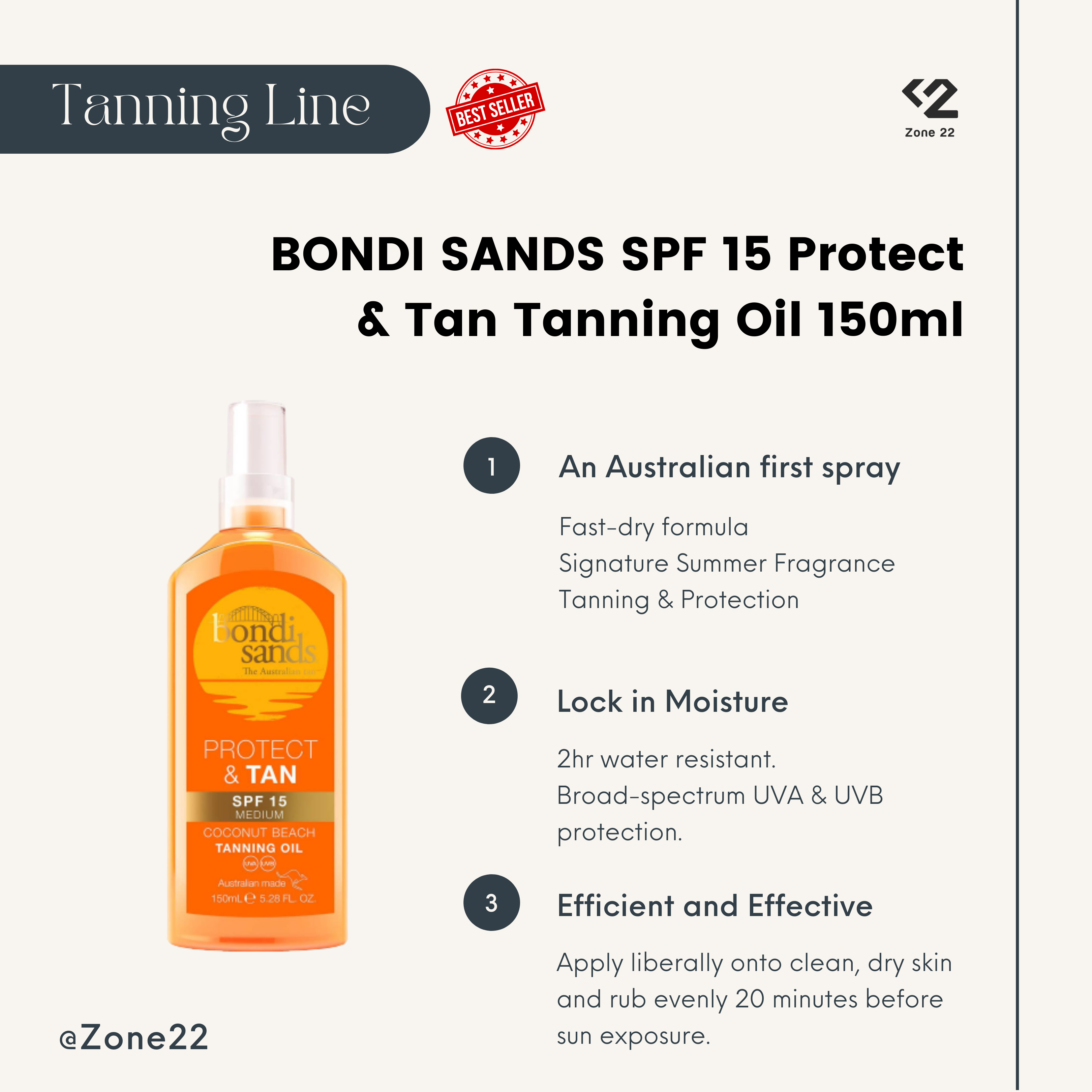 BONDI SANDS SPF 15 Protect & Tan Tanning Oil 150