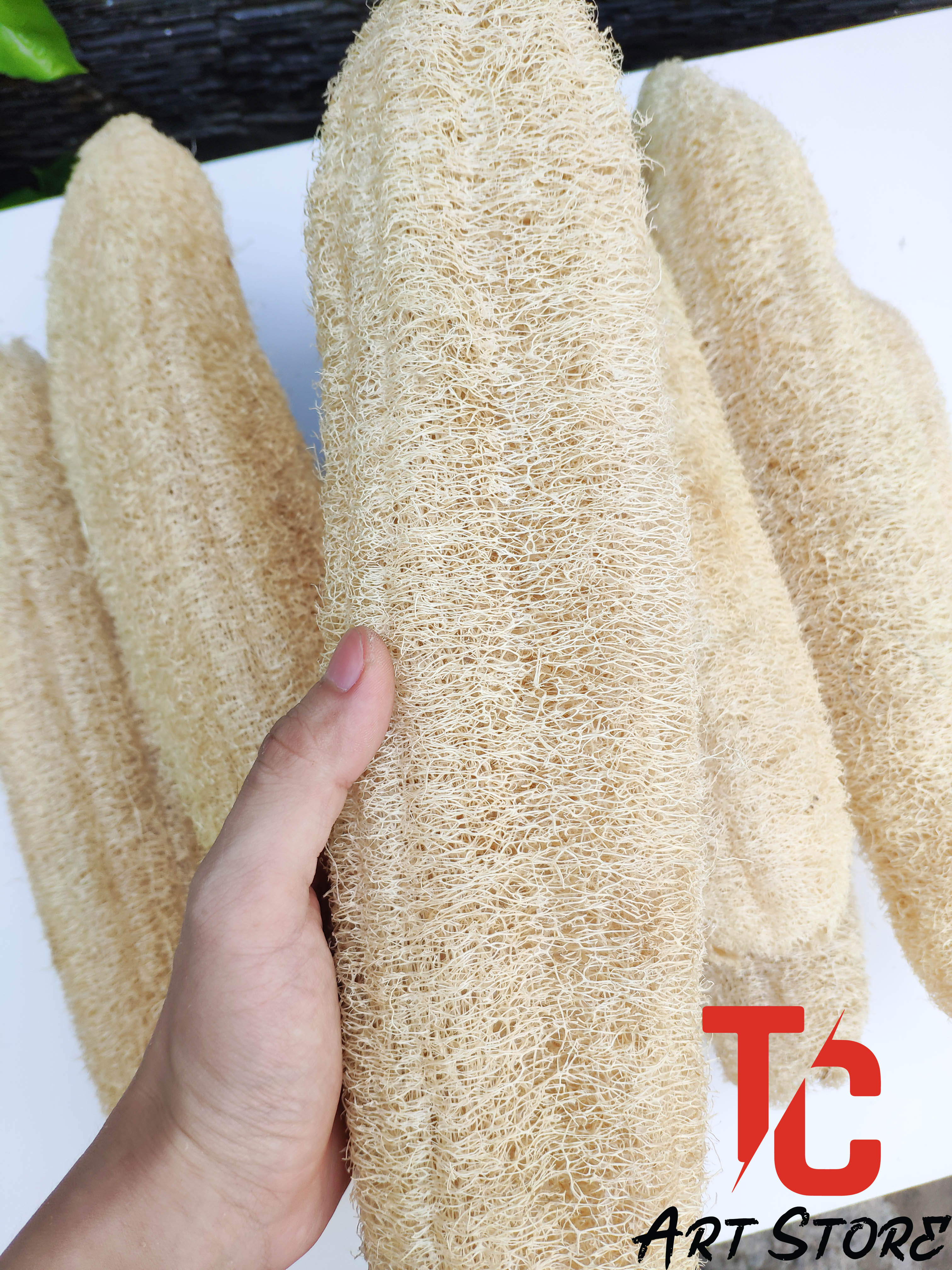 Xơ mướp khô tự nhiên nguyên trái