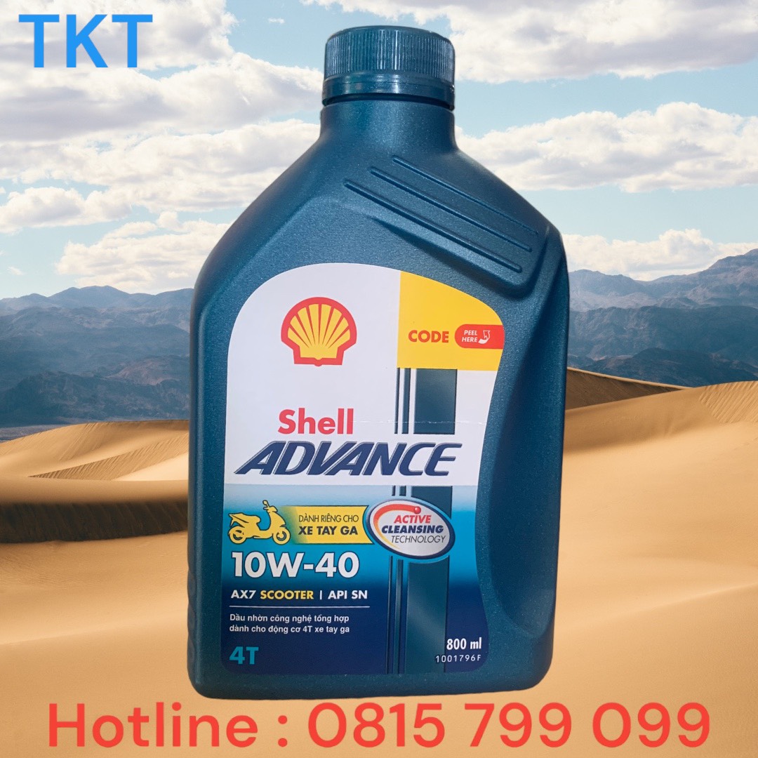 Shell advance ax7 scooter 10w40 0.8 lít