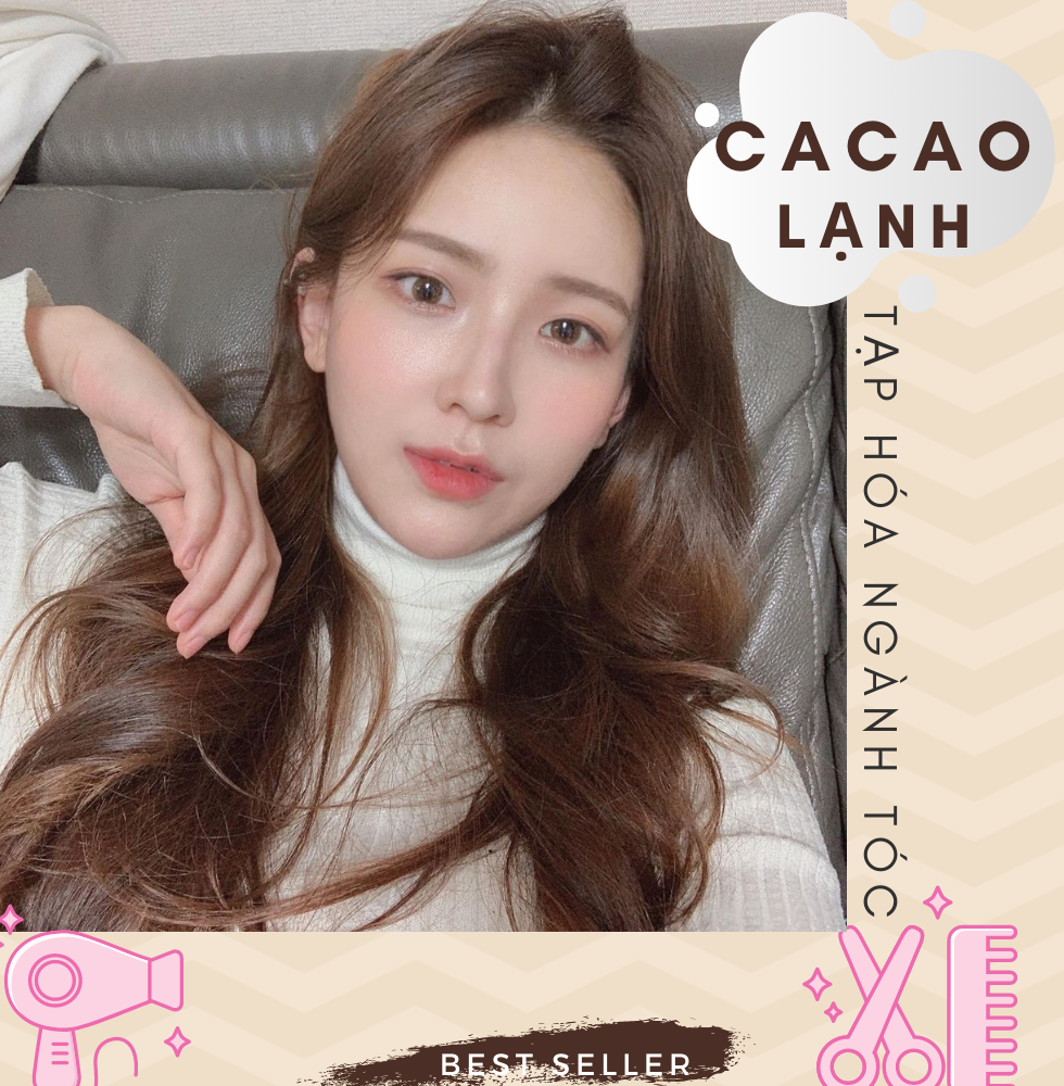Thuốc nhuộm tóc màu Nâu Cacao Lạnh+ kèm oxi