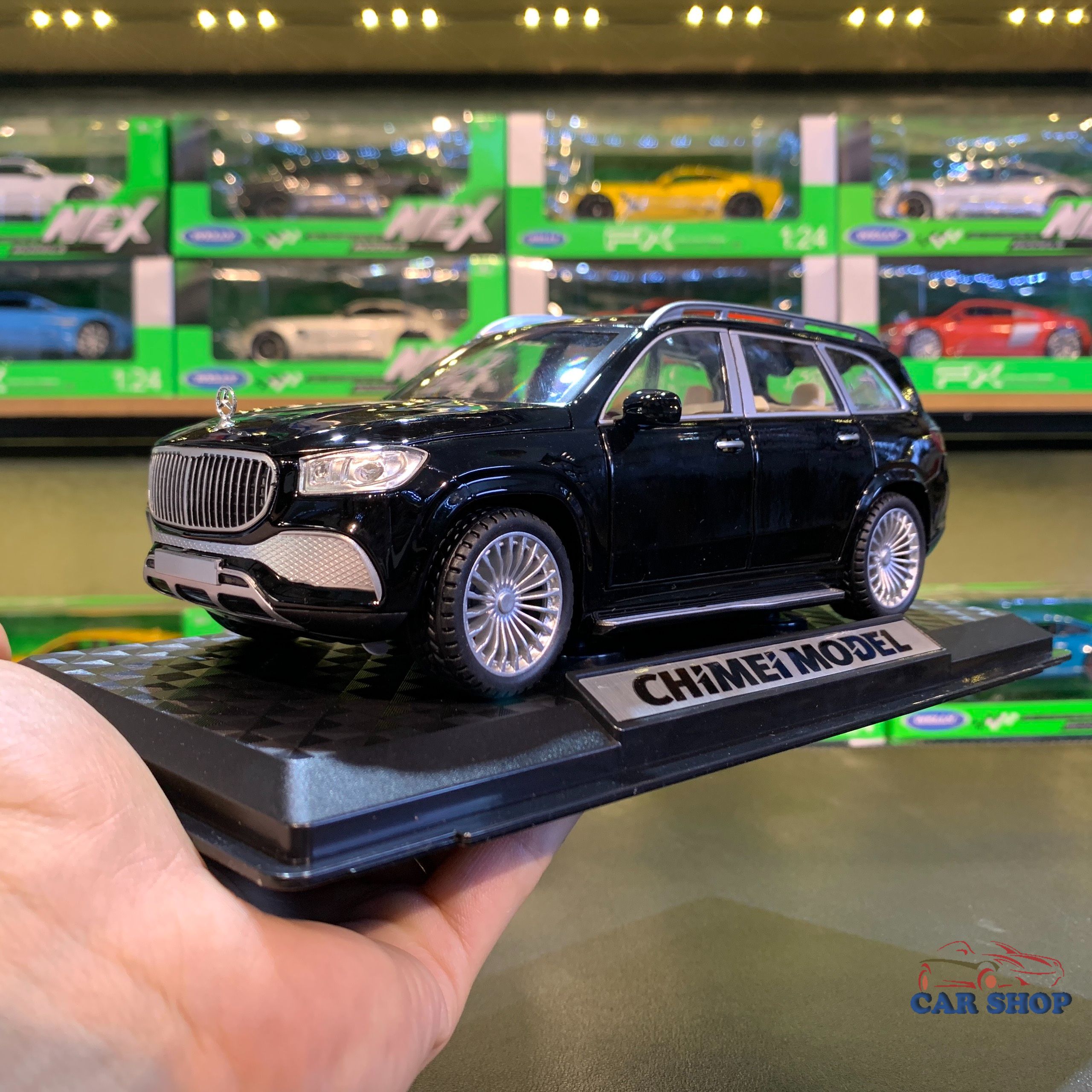 Xe Mô Hình Trưng Bày Mercedes-Benz Maybach GLS600 Tỉ Lệ 1:24 Của Hãng CHIMEI