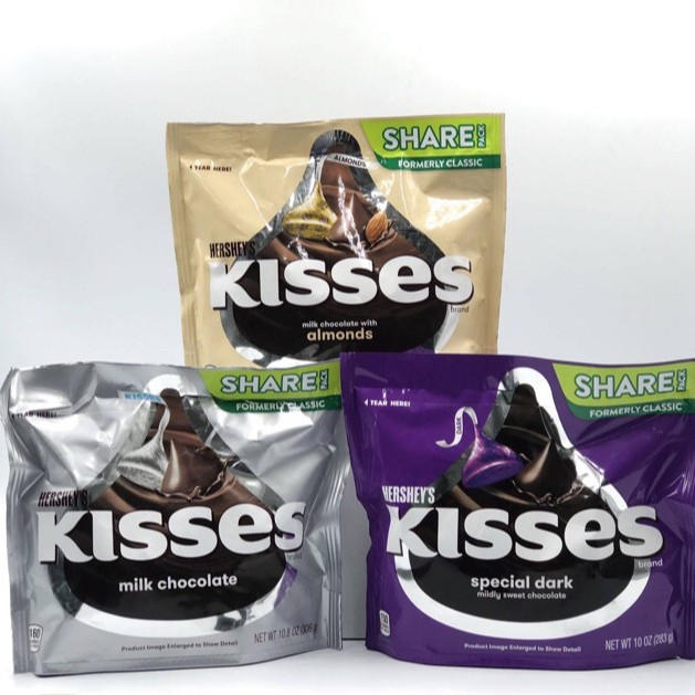 Kẹo Socola Hersheys Kisses Ú túi 283gr Mỹ - Date T7/2024