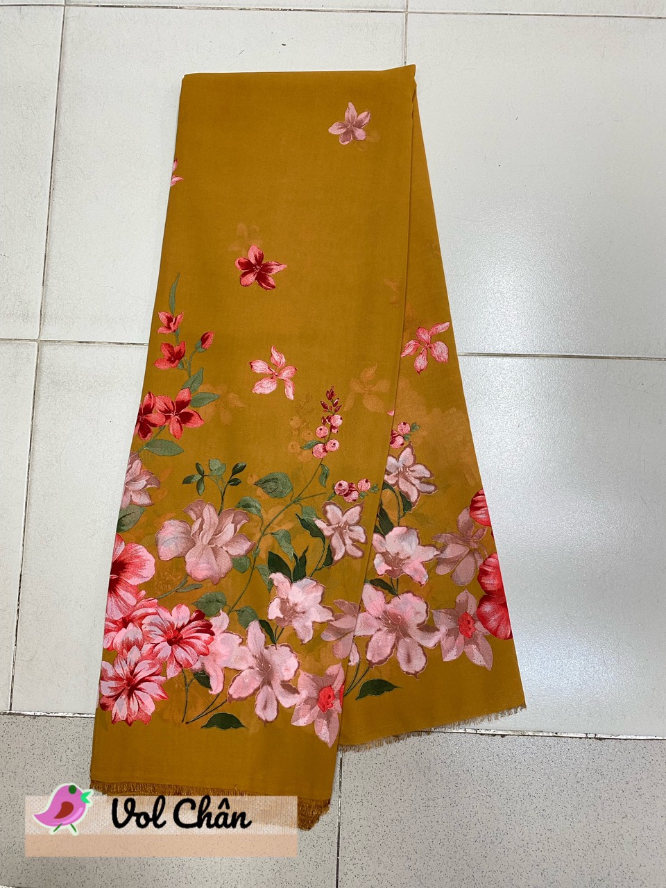 Vải voan cát bông chân-vải chiffon bông chân 0604240901
