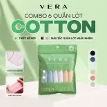 Combo 06 quần lót nữ cotton VERA V7166