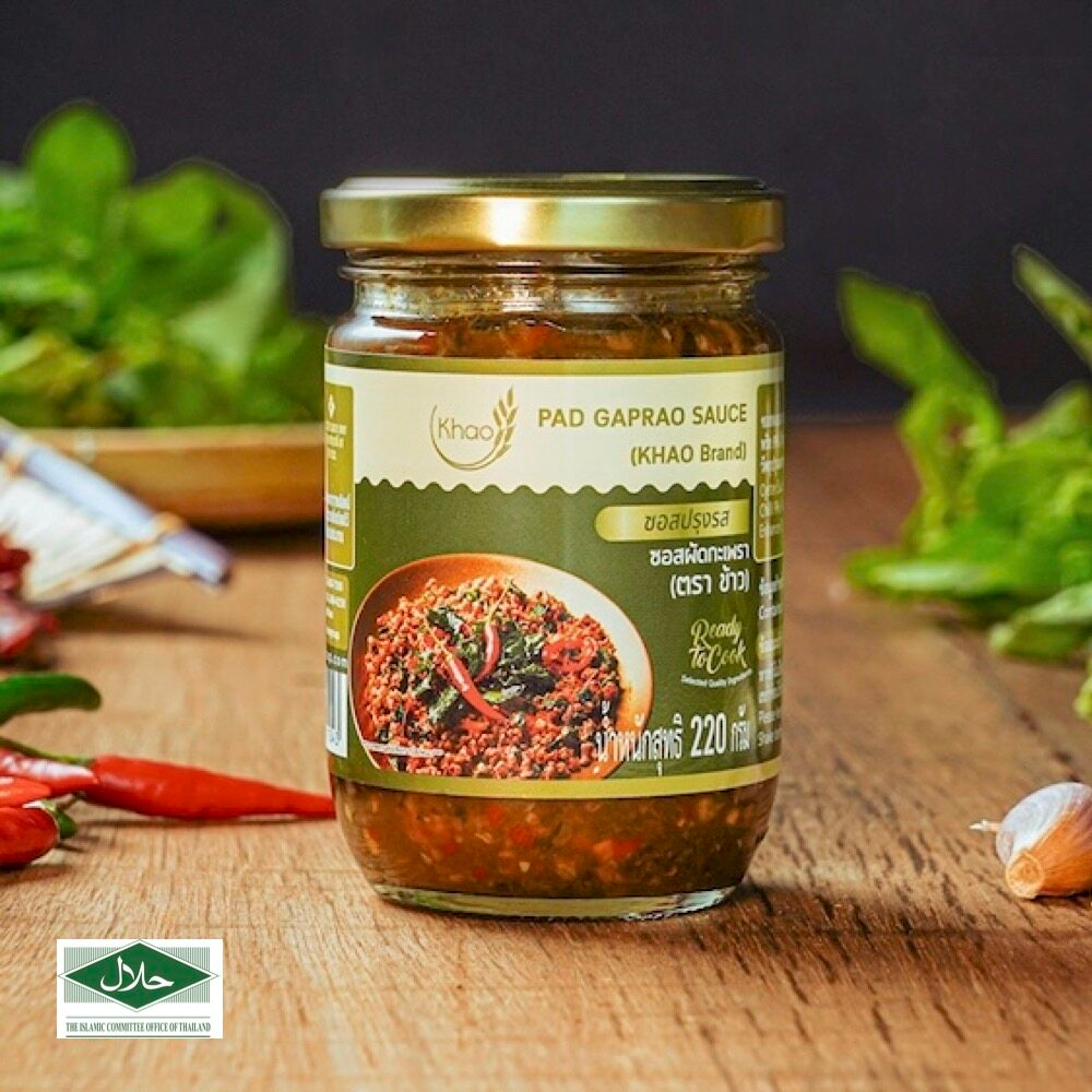 EXP 09/09/25 Khao - Sốt Pad Gaprao (húng quế xào) Thái Lan/ Thailand Pad Gaprao Sauce 220g Sauce