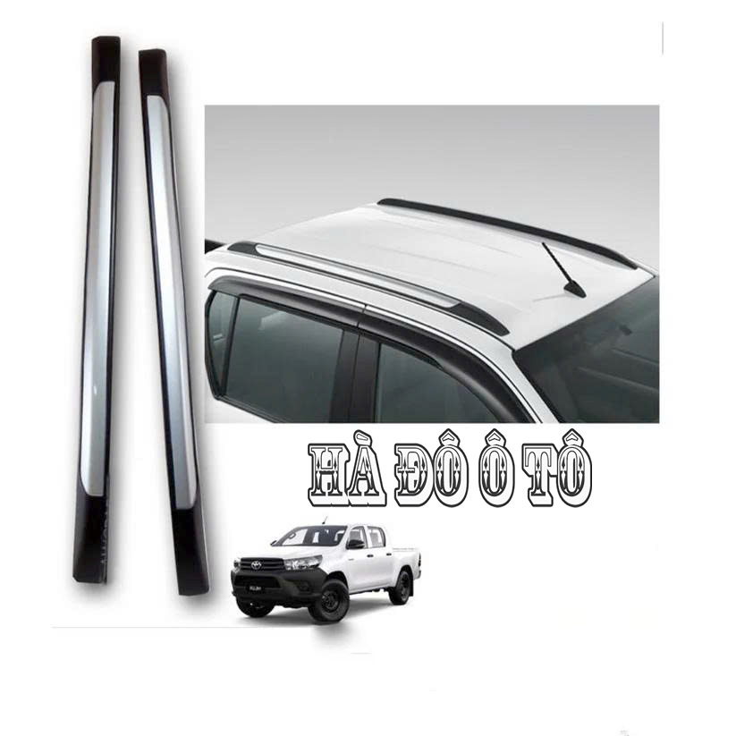 Giá Nóc Dọc Hilux 2015 2016 2017 2018 2019 2020 2021 2022 2023 2024 2025 ( Mẫu Dán ) - Giá Nóc Hilux
