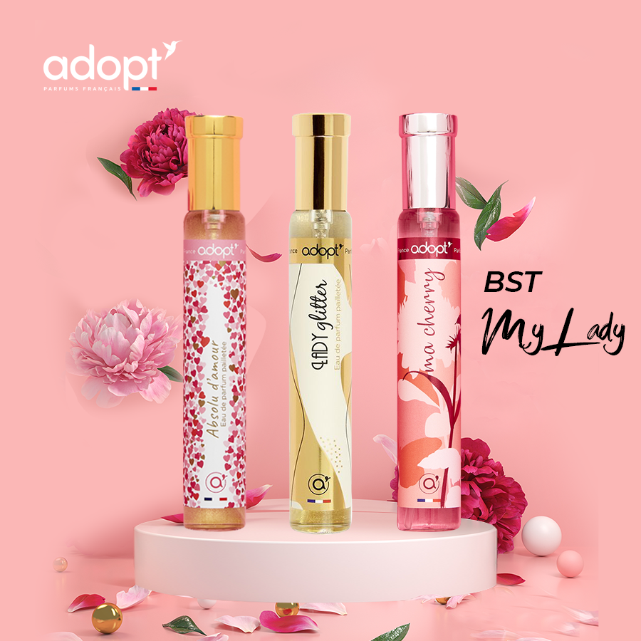 Bộ Sưu Tập Nước hoa nữ chính hãng cao cấp của Pháp Adopt 30ml My Lady - Mùi Hương Quyến Rũ Bậc Nhất Của Mọi Quý Cô - Lưu hương giữ mùi lâu đến 8h