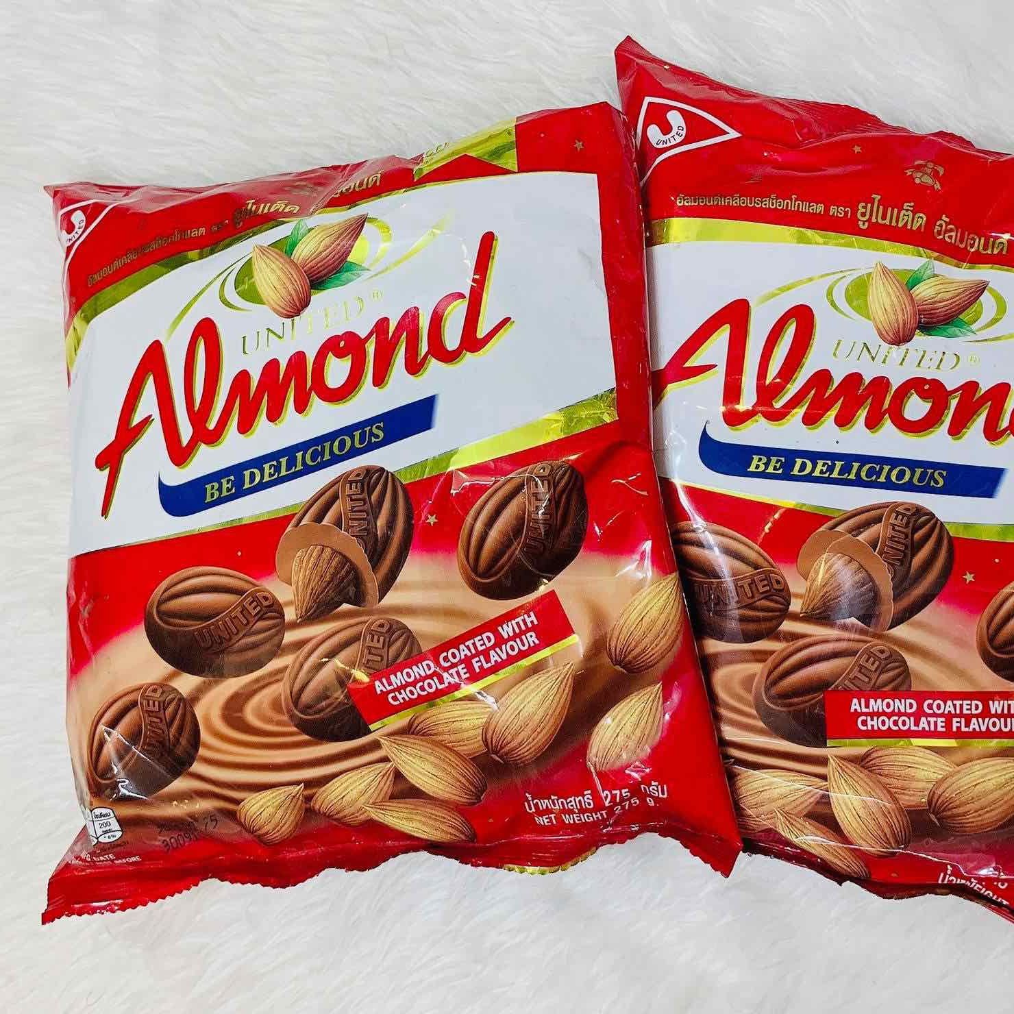 Kẹo socola almond kẹo socola hạnh nhân thái lan