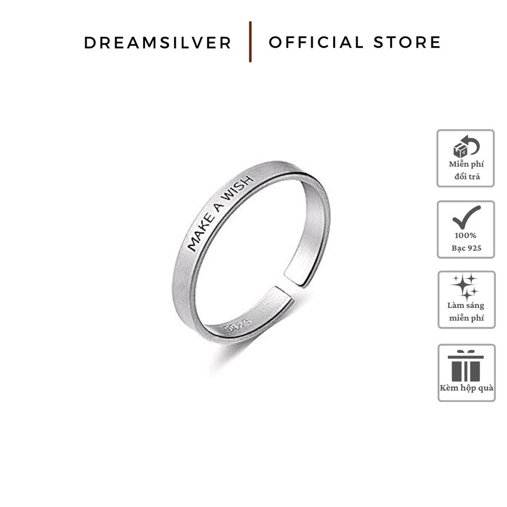 Nhẫn bạc dreamsilver make a wish freesize nt021