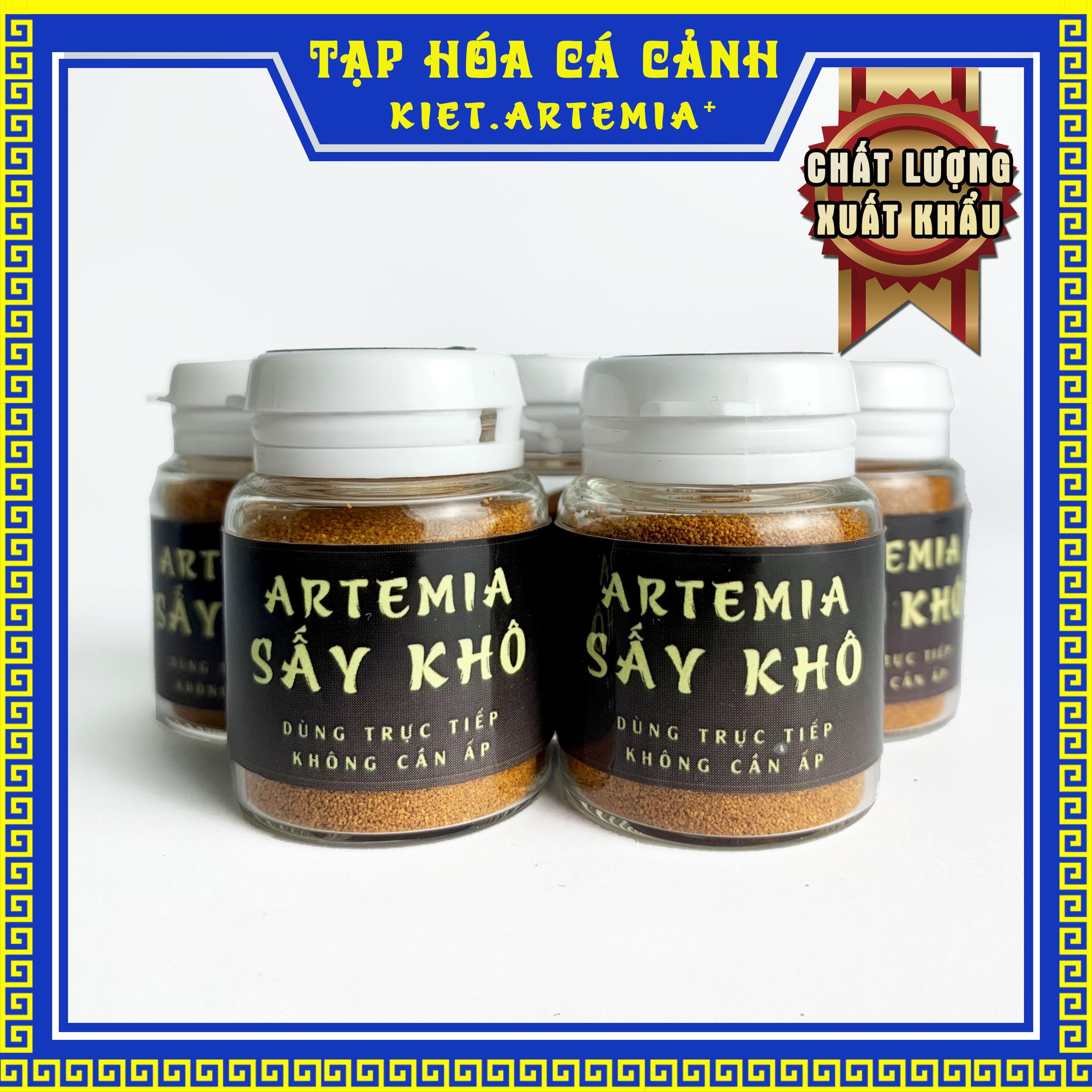 Atermia sấy khô, thức ăn dinh dưỡng cho cá betta, guppy, neon - artemia sấy khô