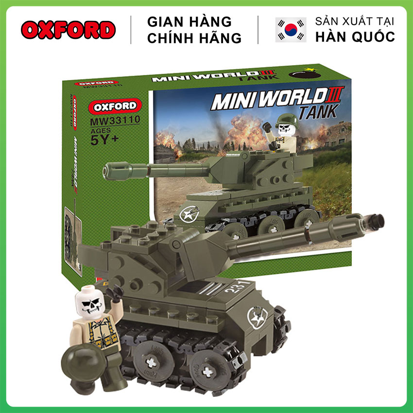 Đồ Chơi Lego Xe Tăng Quân Sự - Đồ Chơi Trẻ Em Lắp Ráp Oxford MW33110 gồm 153 Chi Tiết Nhựa ABS - Phát Triển Tư Duy Cho Bé Từ 6 Tuổi | Handskid